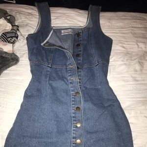 Jean bodycon dress